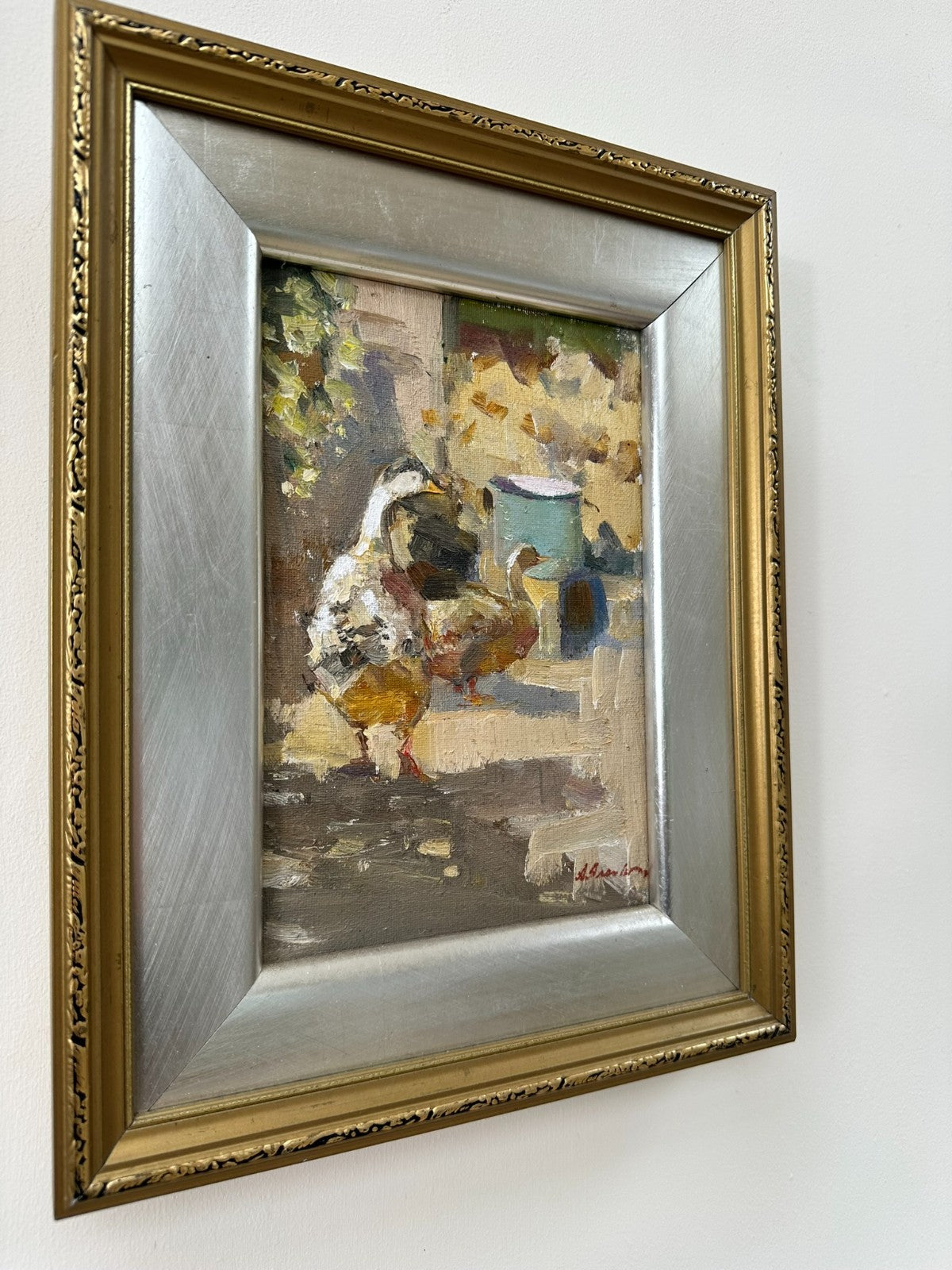 Andriy Yalanskyi - Ducks - Original Oil Painting by People's Artist of Ukraine