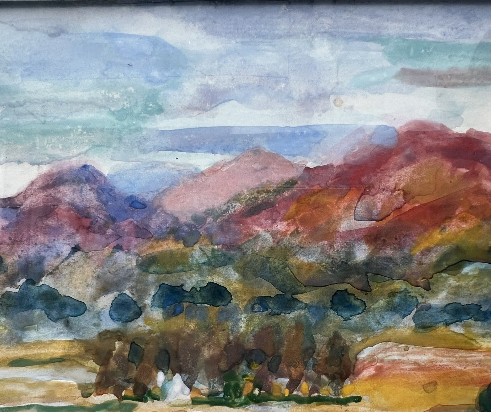 Pair of Large Donald Moodie RSA (Scottish) Watercolour Landscapes Framed