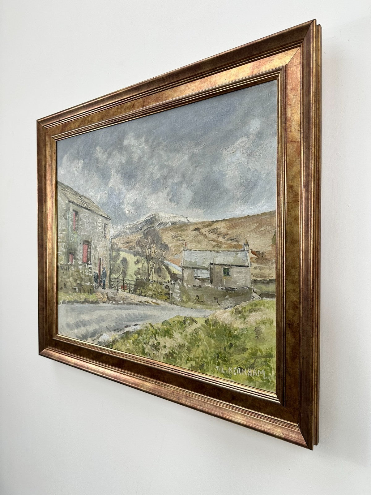 Original Thomas Kerkham Oil Painting - Swaledale Yorkshire Dales - Slade School