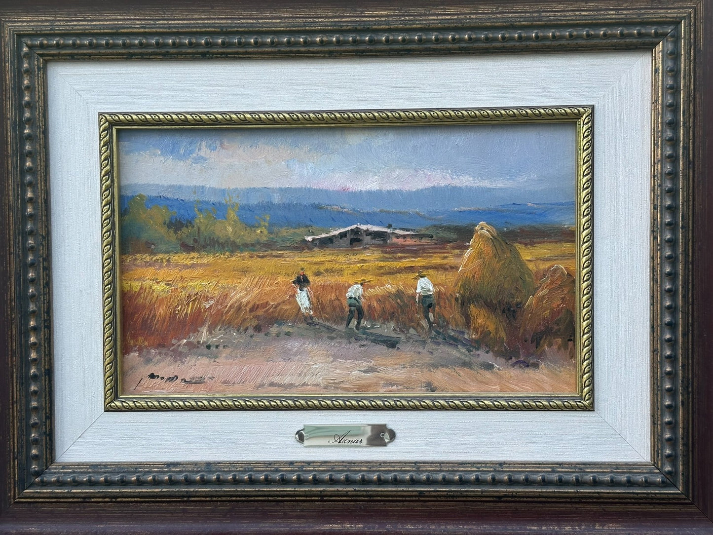 M. Aznar - Beautiful Original Oil Painting – Signed Rural Spanish Landscape
