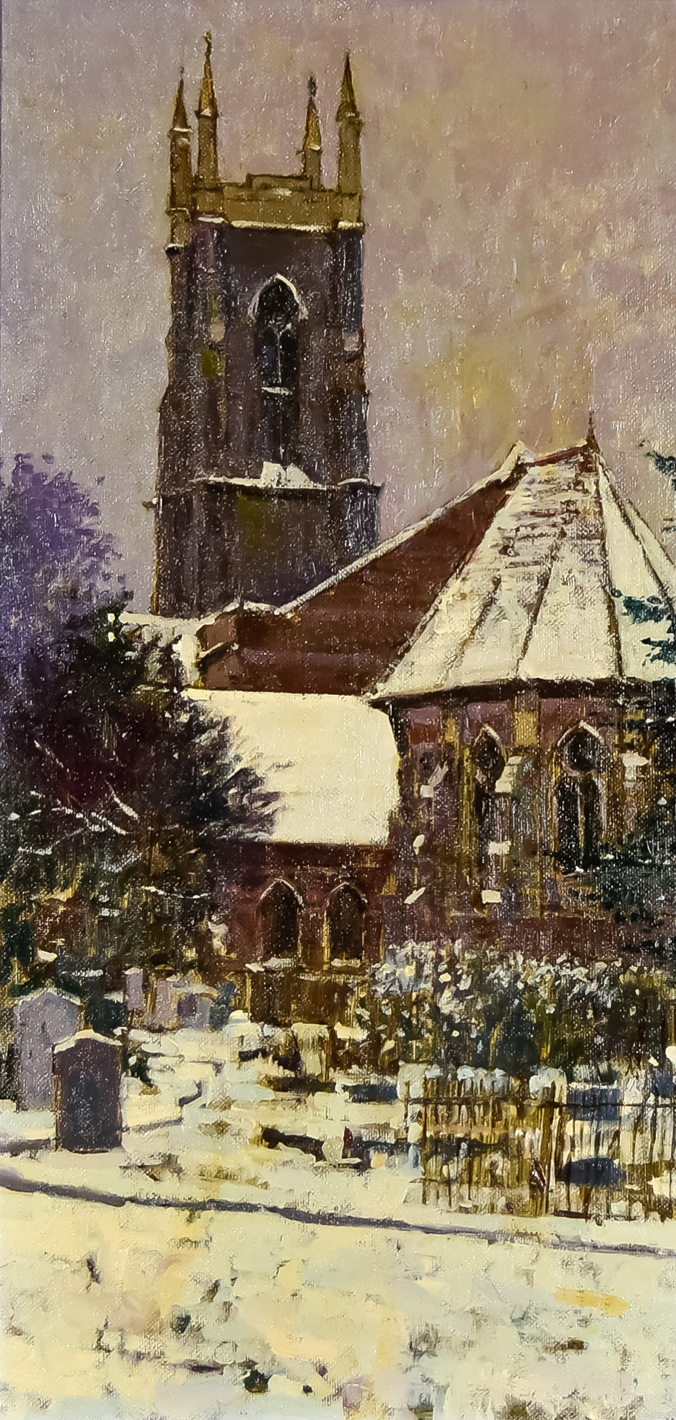 David Sawyer RBA (born 1961) - St Nicholas Church, Tooting, London