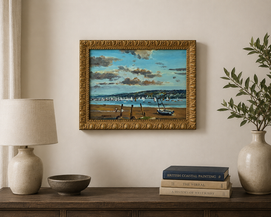 Keith Gardner RCA - Yachts on Dee from West Kirby - Double-Sided Oil