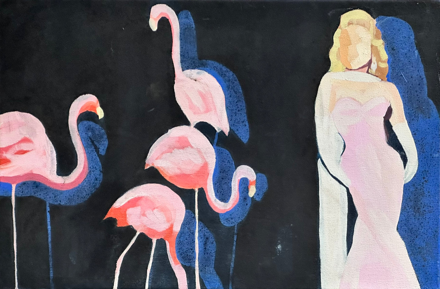 Ruth Mulvie (born 1979) - Night and Birds Study #1