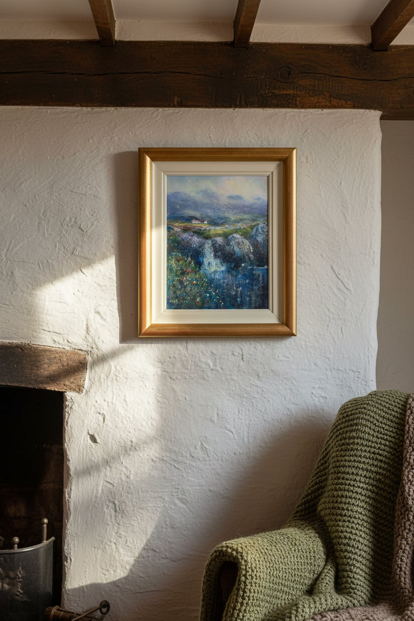 Seamus Coleman (Irish) Original Oil on Canvas "Cottage at Naam" Galway 64x53cm