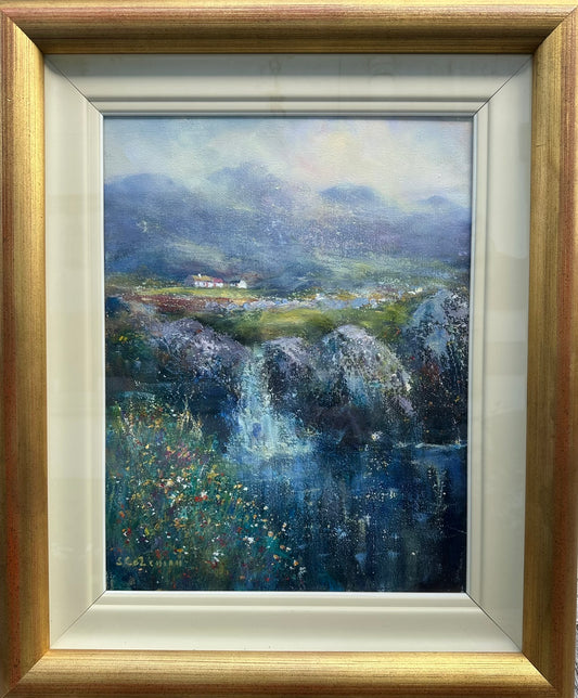 Seamus Coleman (Irish) Original Oil on Canvas "Cottage at Naam" Galway 64x53cm