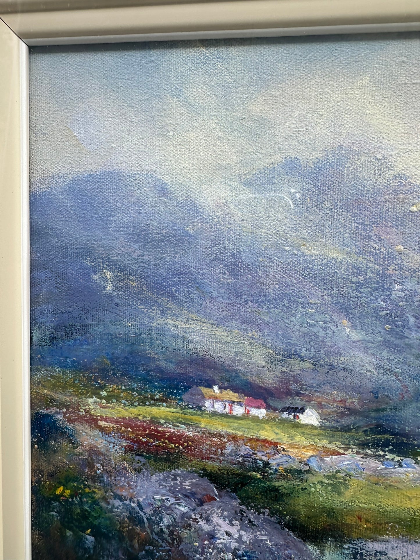 Seamus Coleman (Irish) Original Oil on Canvas "Cottage at Naam" Galway 64x53cm