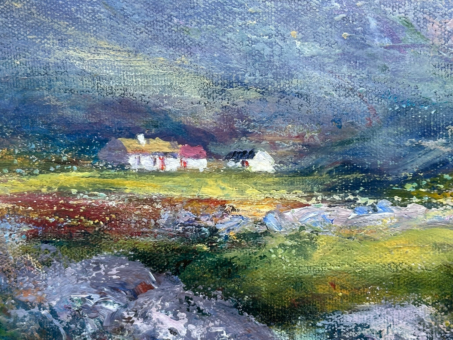 Seamus Coleman (Irish) Original Oil on Canvas "Cottage at Naam" Galway 64x53cm
