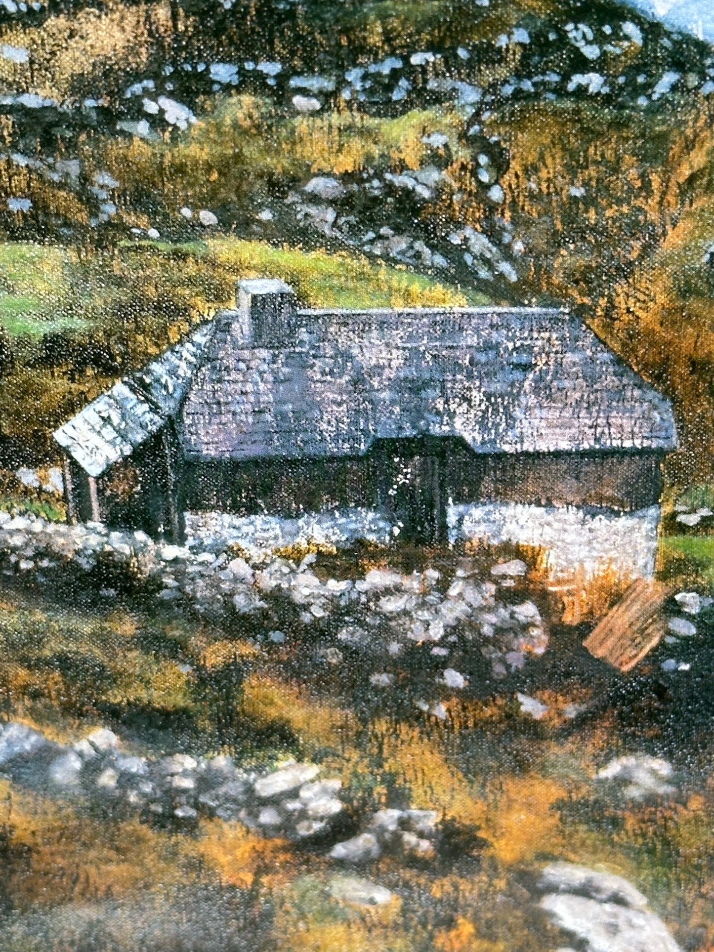 Tim Goulding Lahersheen 1998 Signed Limited Edition Print Irish 1998 54x41cm