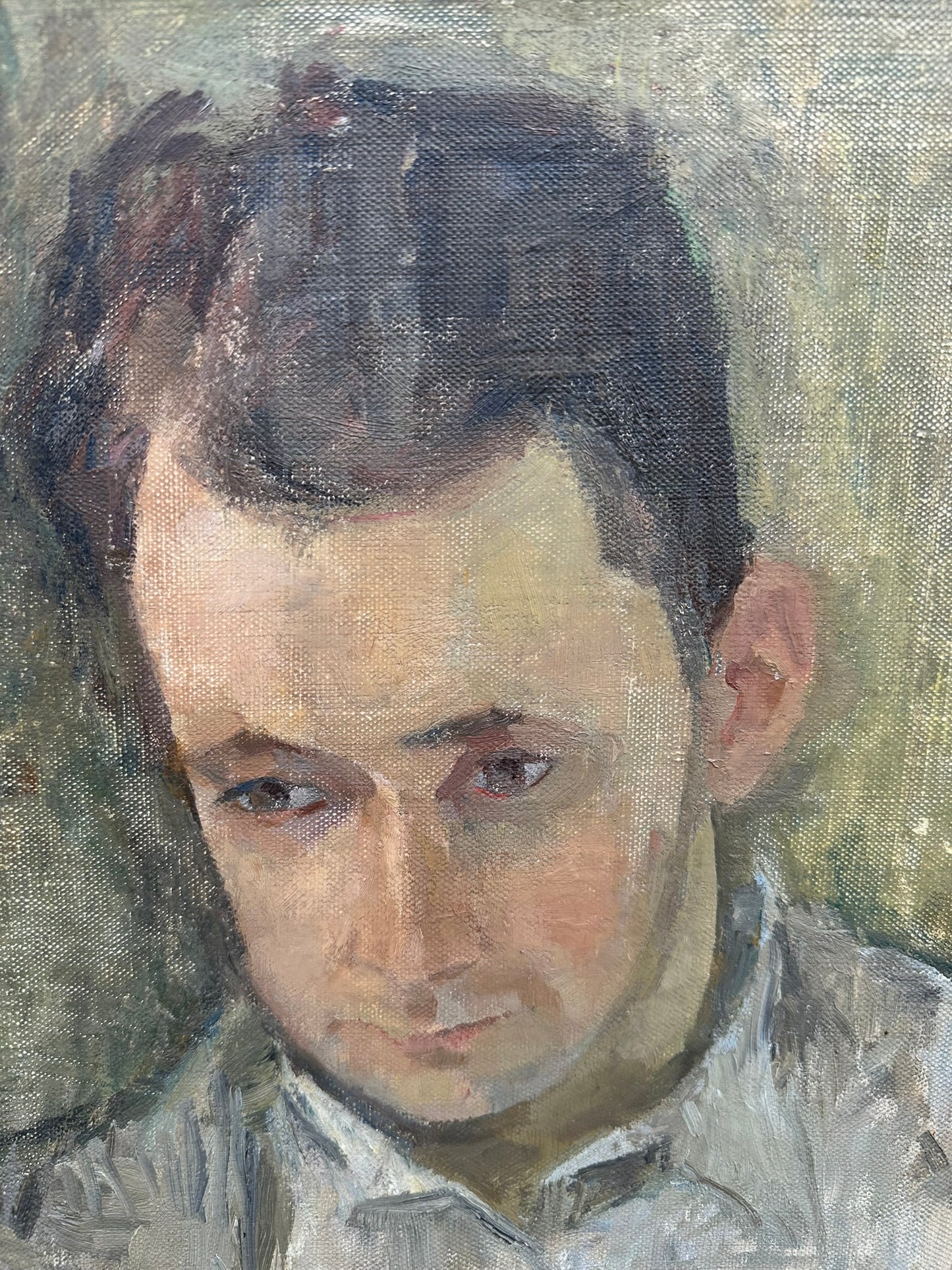 Ingeborg Jensen 1939 Original Portrait Oil Painting Norway 36x43cm Signed Framed