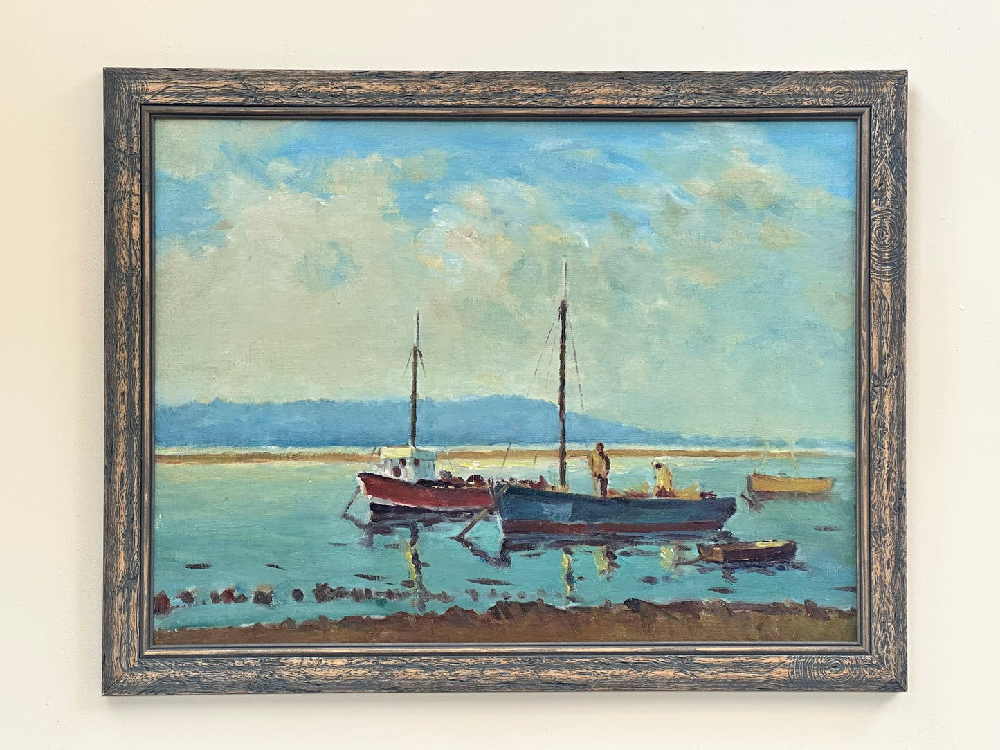 Keith James Gardner RCA (1933-2025) - Boats on the Dee Estuary