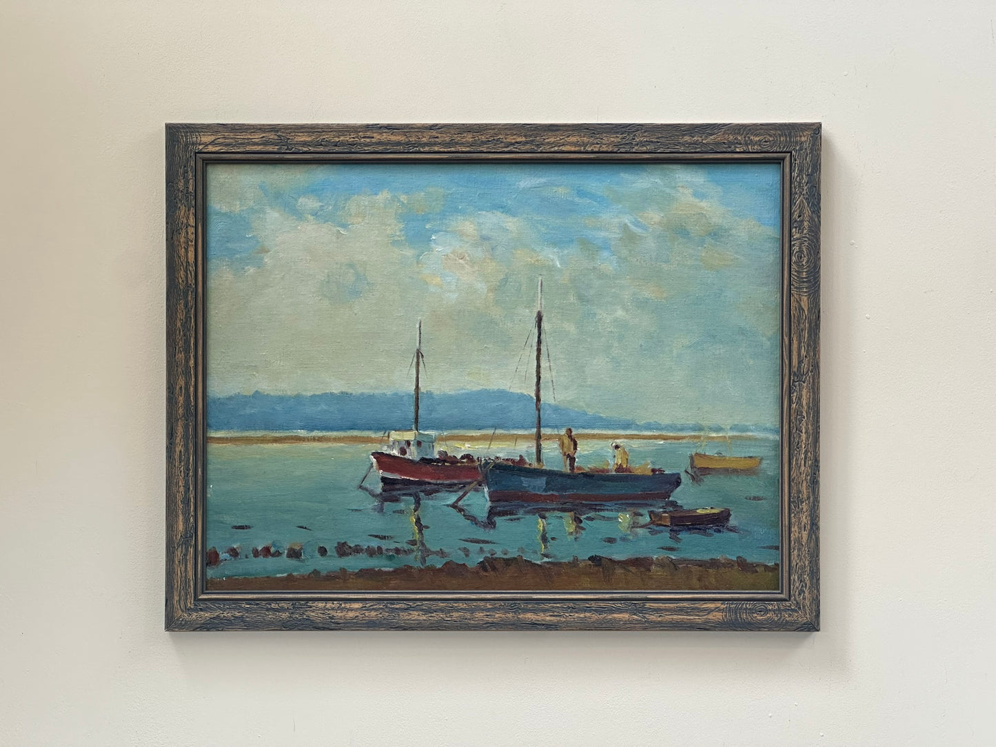 Keith James Gardner RCA (1933-2025) - Boats on the Dee Estuary