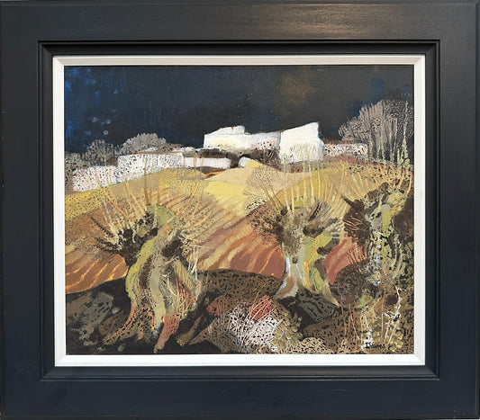 Colin Davies (1934) - A Continental Landscape - Original Oil Painting 60x50cm