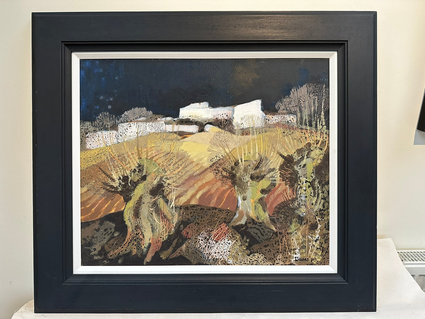Colin Davies (1934) - A Continental Landscape - Original Oil Painting 60x50cm