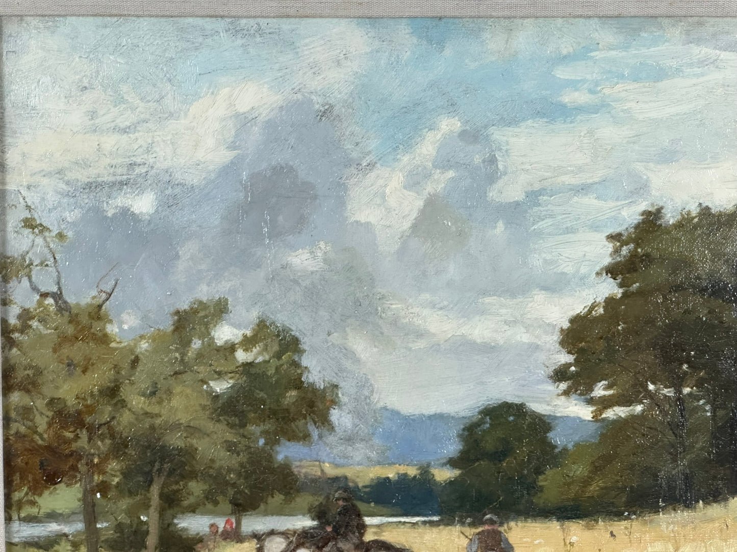 Walter Hutcheson (Scottish, exhibiting from 1867, died 1910) - Harvest Time at Kenmuir - RGI Exhibit