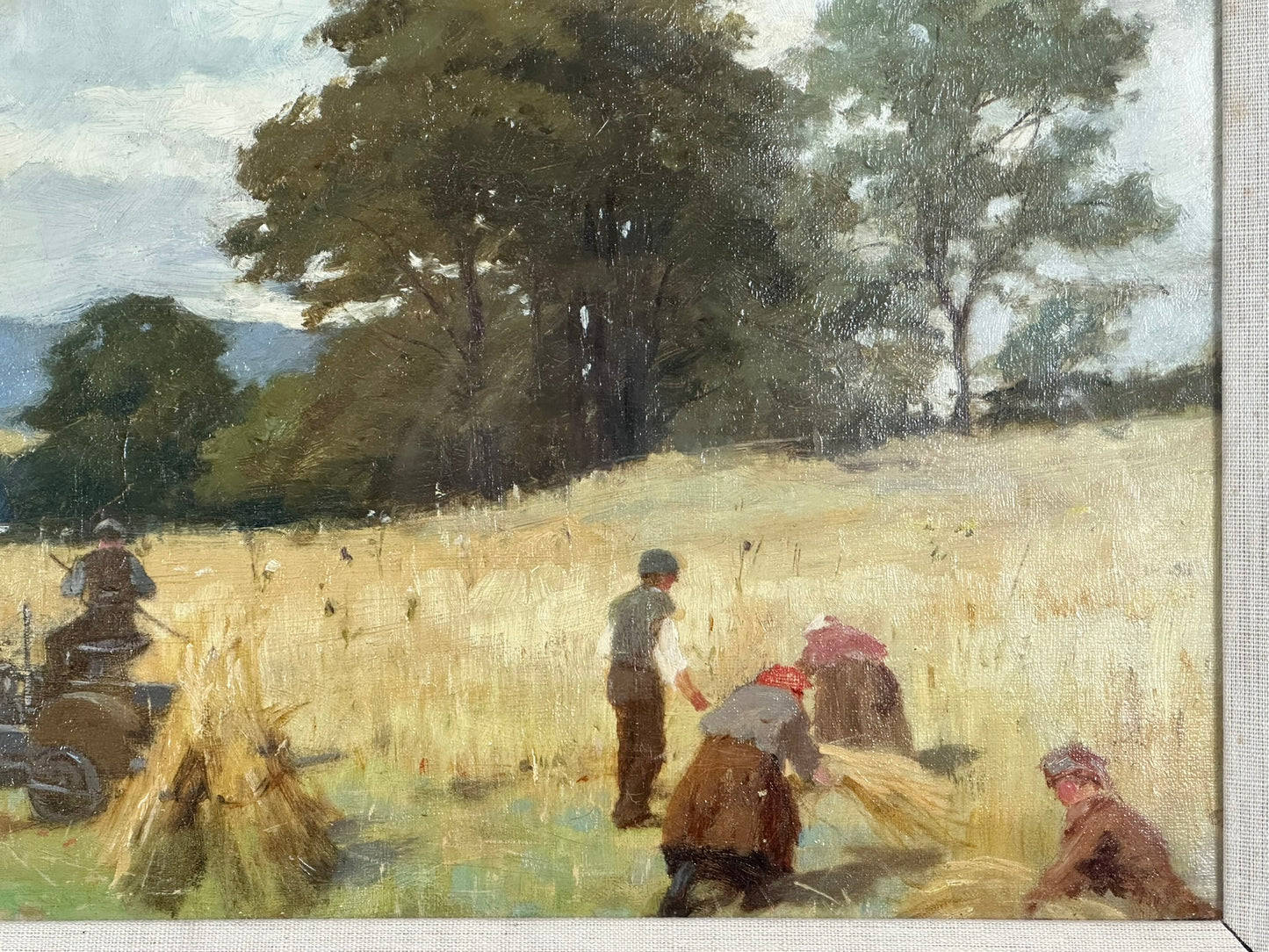 Walter Hutcheson (Scottish, exhibiting from 1867, died 1910) - Harvest Time at Kenmuir - RGI Exhibit