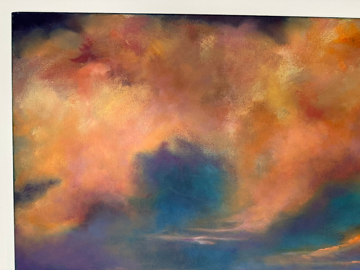Meg Milne Beauly Firth Sunrise & Sunset - Pair of Large Scottish Coast Paintings
