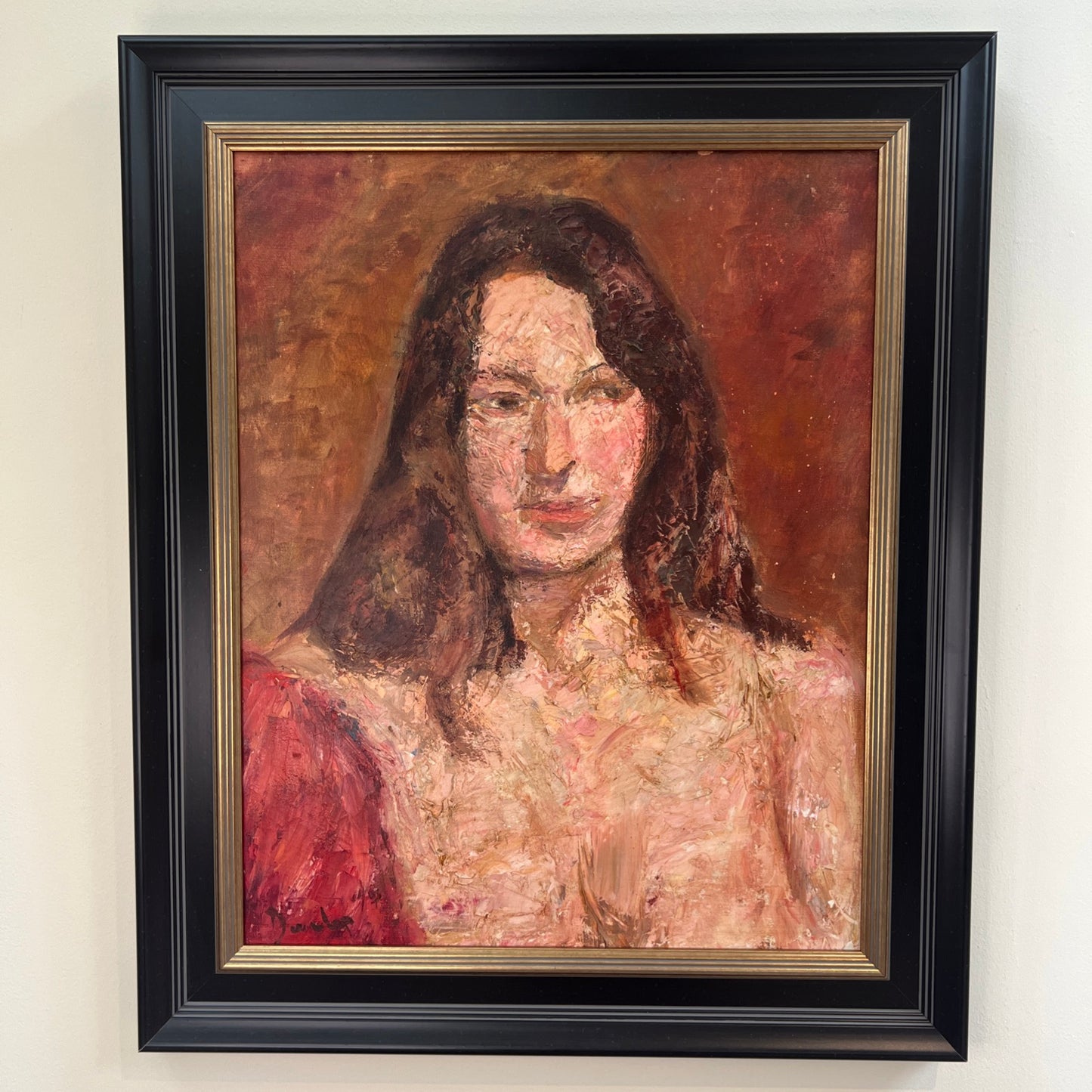 Ronald Ossory Dunlop RA RBA NEAC (Irish) Oil Portrait Female 50x40cm Signed 1967