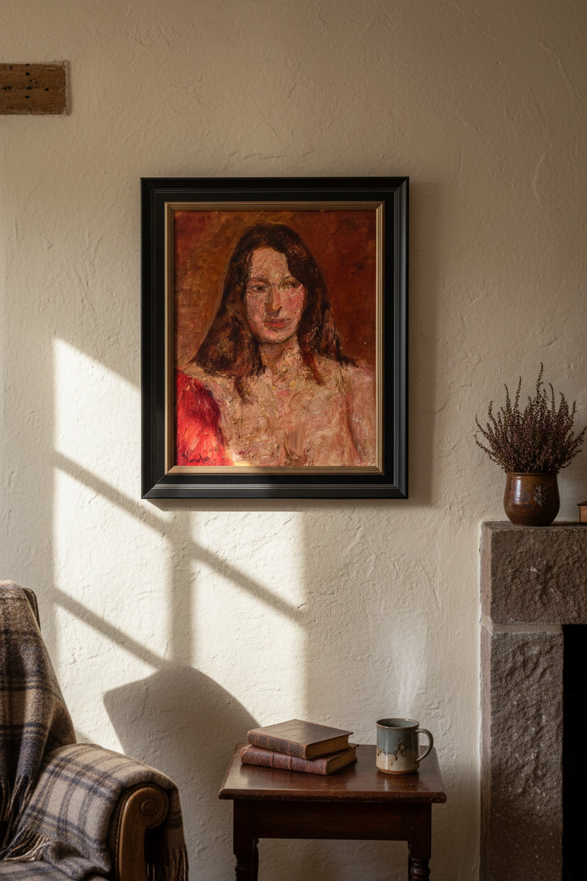 Ronald Ossory Dunlop RA RBA NEAC (Irish) Oil Portrait Female 50x40cm Signed 1967