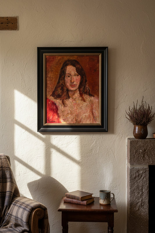 Ronald Ossory Dunlop RA RBA NEAC (Irish) Oil Portrait Female 50x40cm Signed 1967