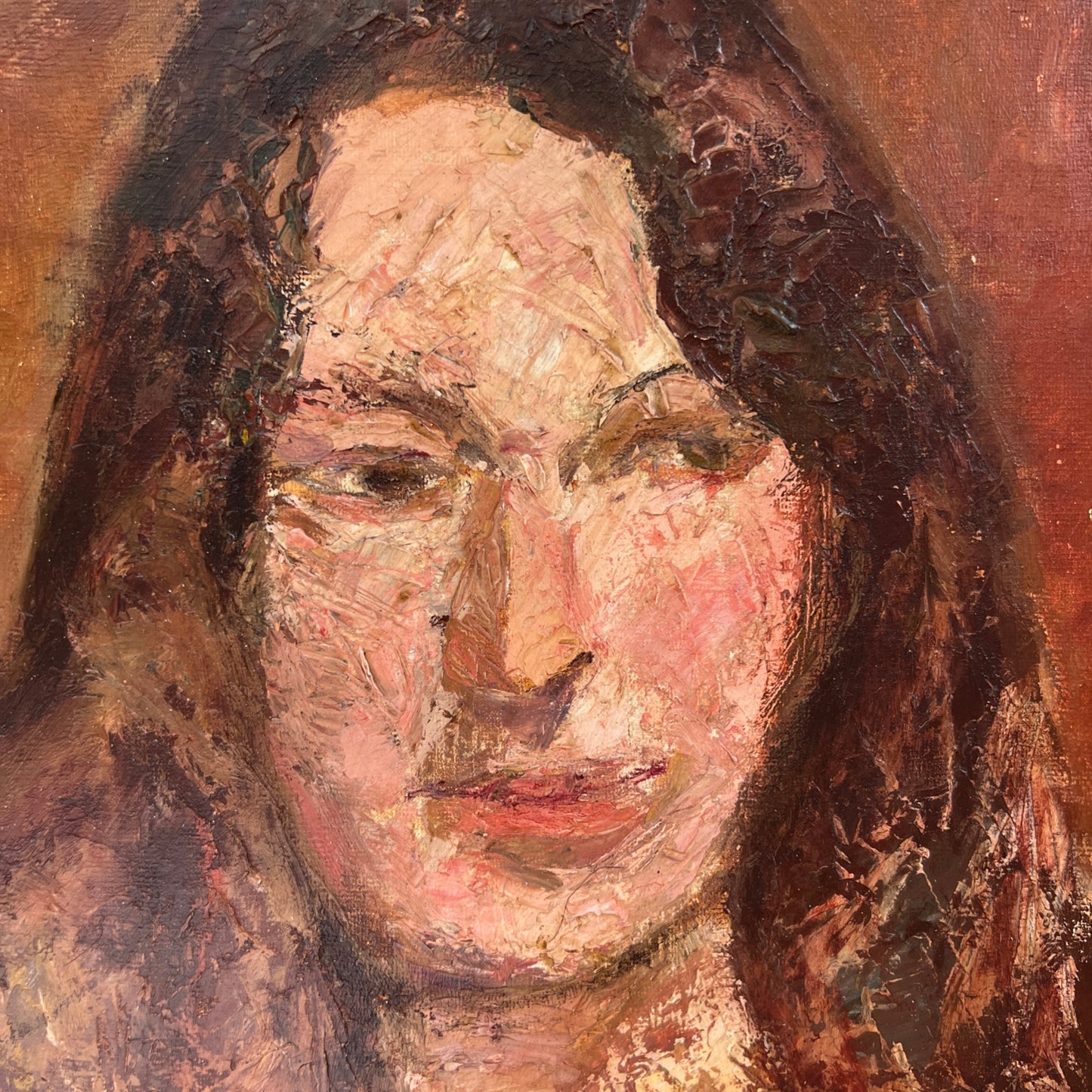 Ronald Ossory Dunlop RA RBA NEAC (Irish) Oil Portrait Female 50x40cm Signed 1967