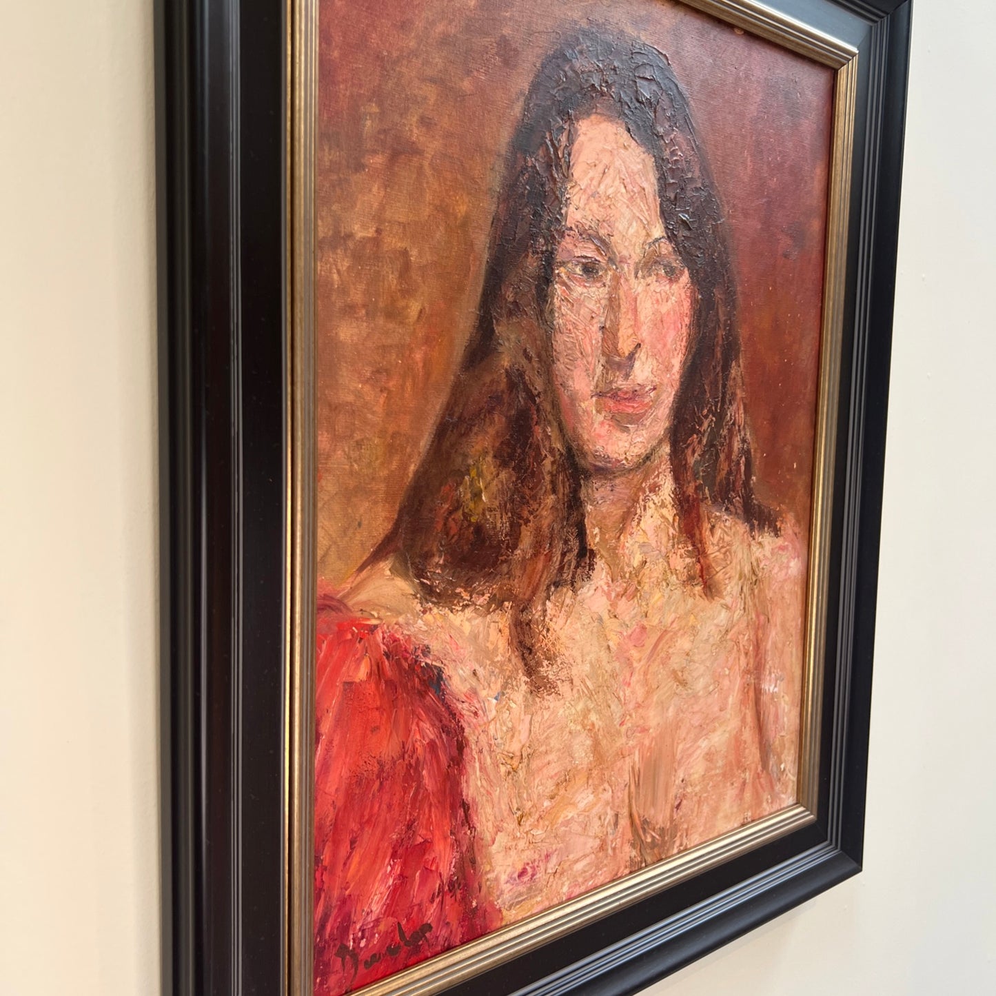 Ronald Ossory Dunlop RA RBA NEAC (Irish) Oil Portrait Female 50x40cm Signed 1967