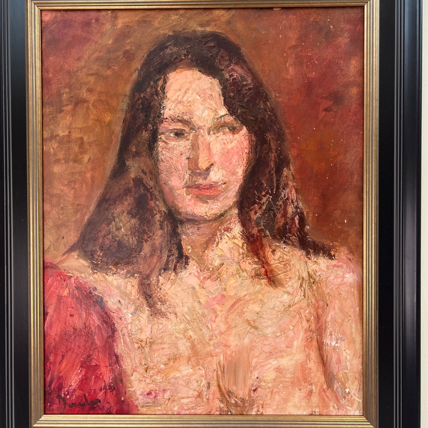 Ronald Ossory Dunlop RA RBA NEAC (Irish) Oil Portrait Female 50x40cm Signed 1967