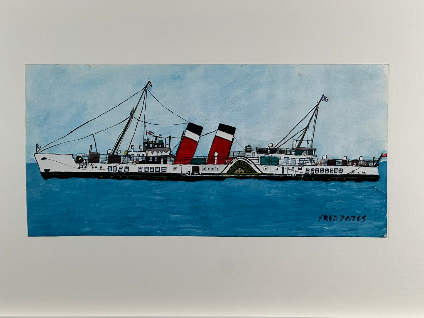 Fred Yates (1922 to 2008) - A Steamship, Waverley
