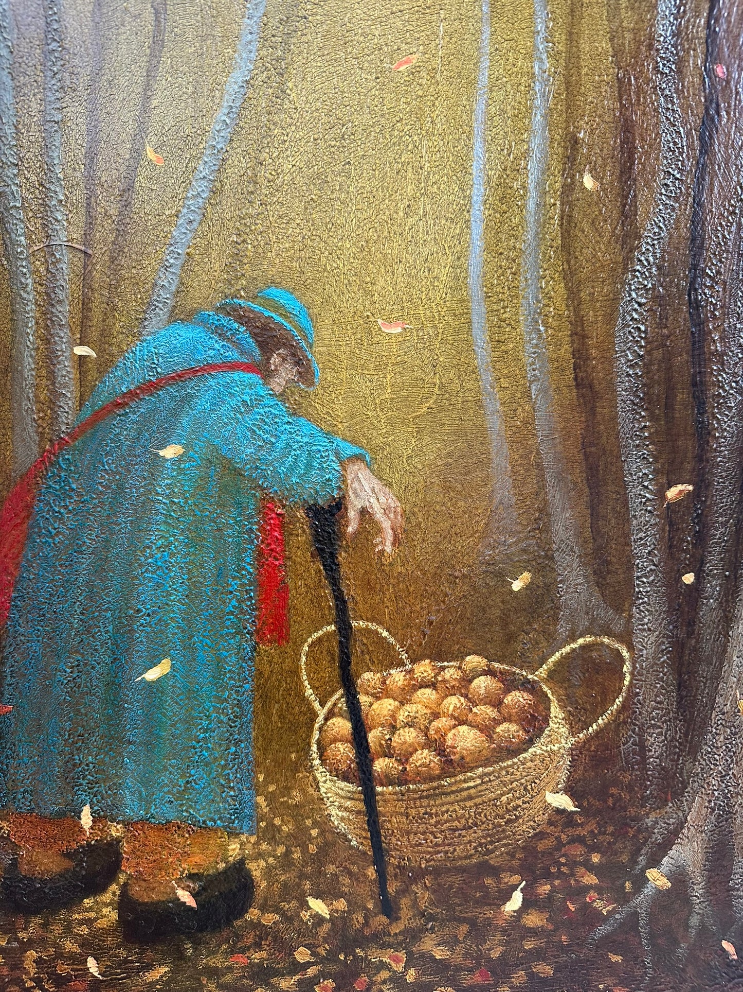 Simon Garden RWA (b.1960), Basket, Original Oil on Board