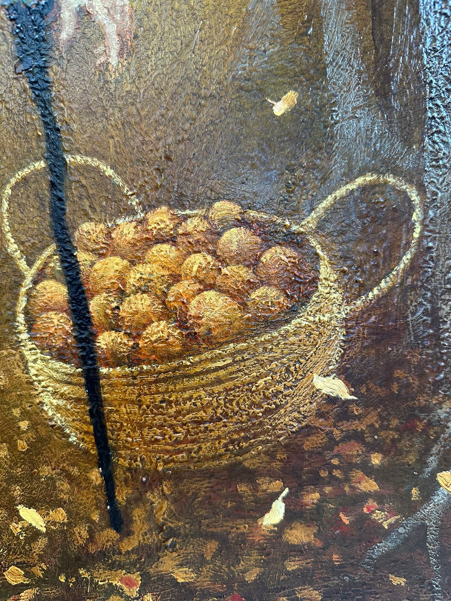 Simon Garden RWA (b.1960), Basket, Original Oil on Board