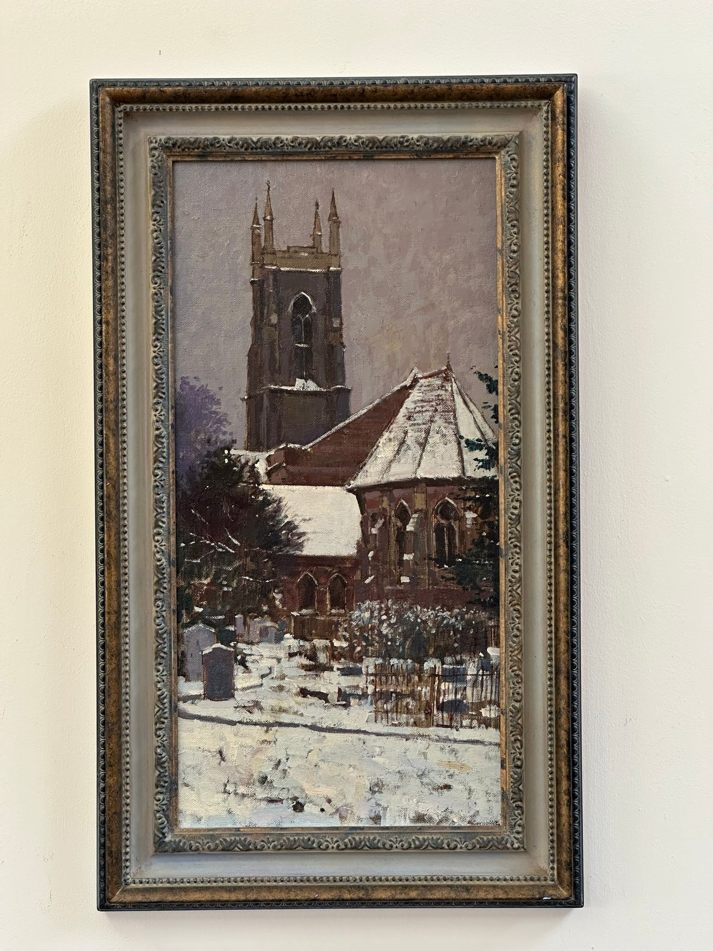 David Sawyer RBA (born 1961) - St Nicholas Church, Tooting, London