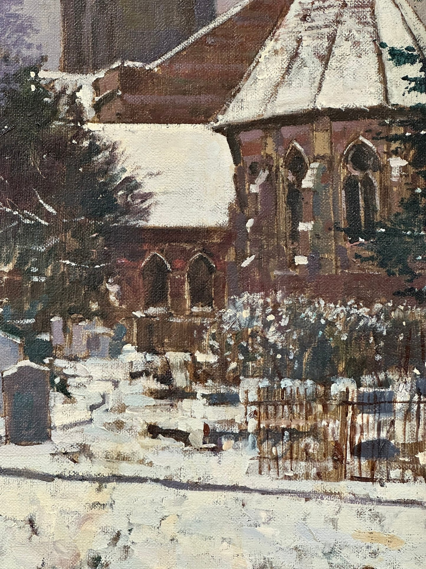 David Sawyer RBA (born 1961) - St Nicholas Church, Tooting, London