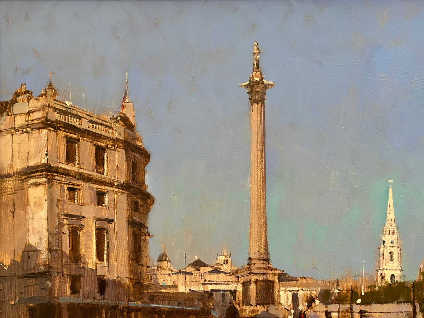 David Sawyer RBA (born 1961) - Late Afternoon, Trafalgar Square