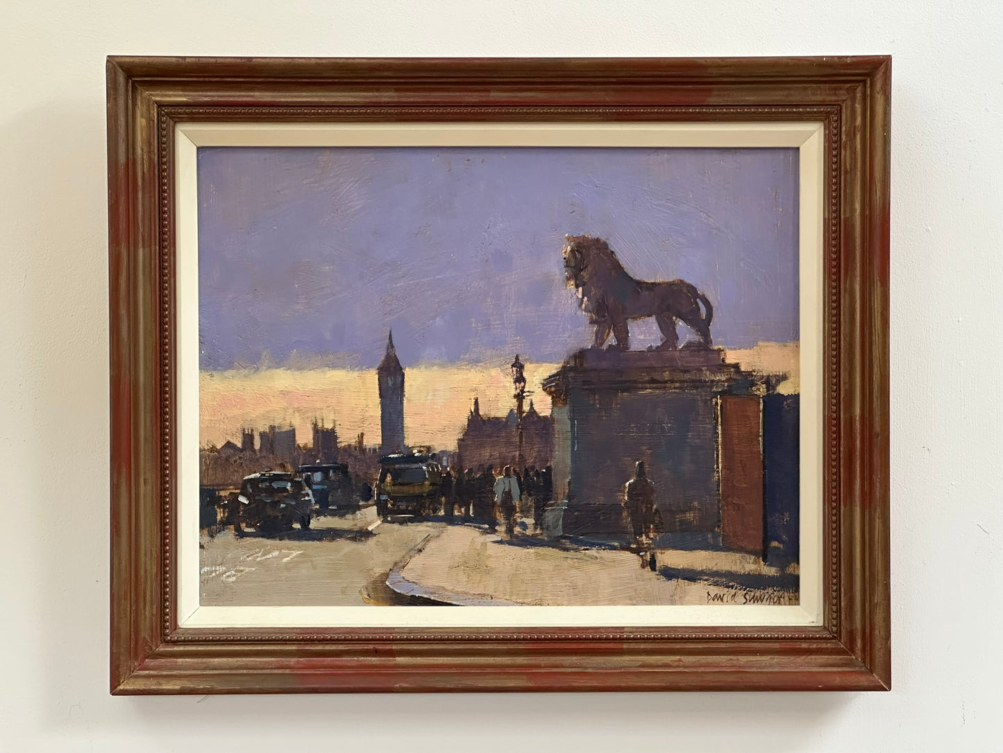 David Sawyer RBA (born 1961) - The South Bank Lion, Winter Light