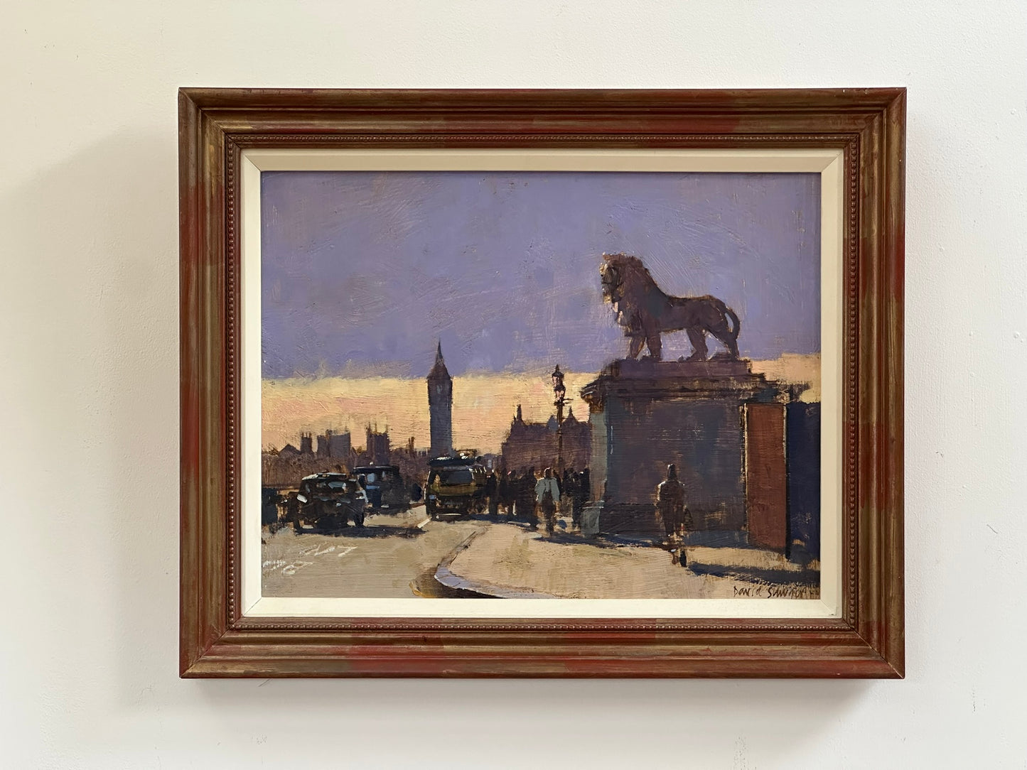 David Sawyer RBA (born 1961) - The South Bank Lion, Winter Light