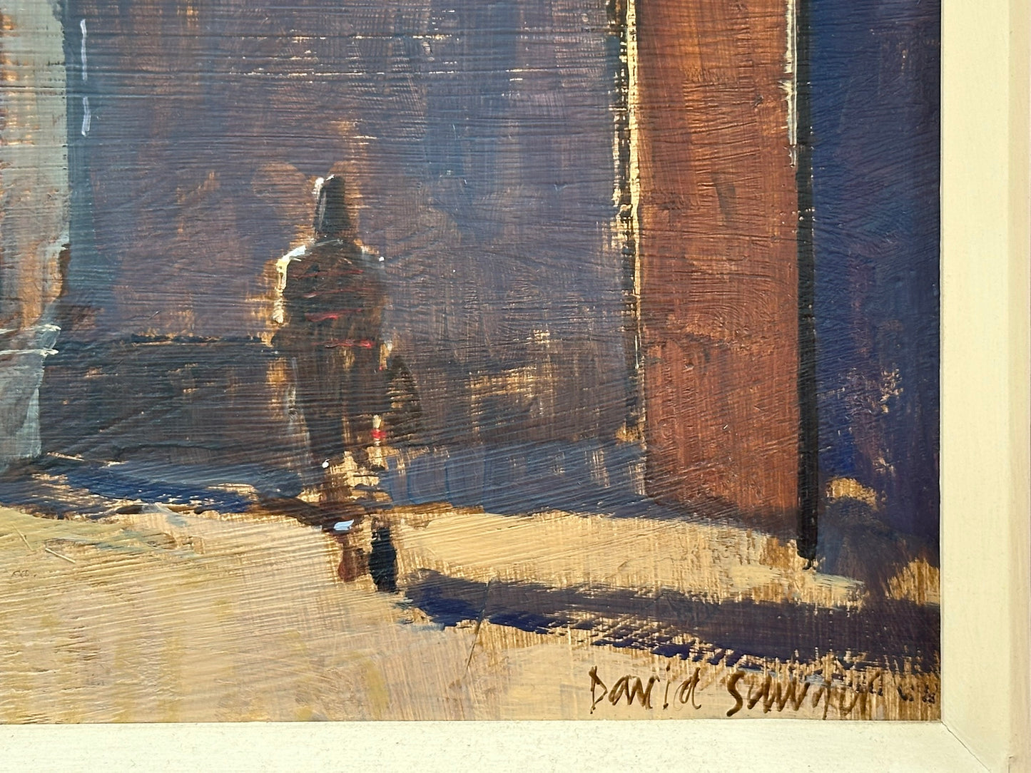 David Sawyer RBA (born 1961) - The South Bank Lion, Winter Light