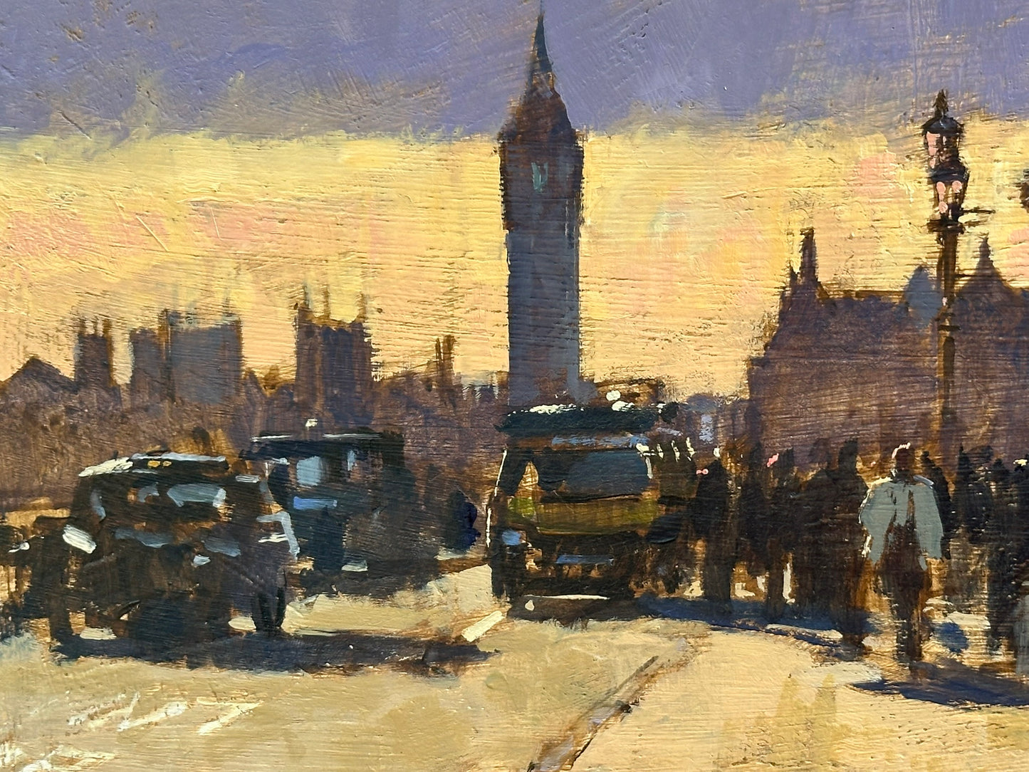 David Sawyer RBA (born 1961) - The South Bank Lion, Winter Light