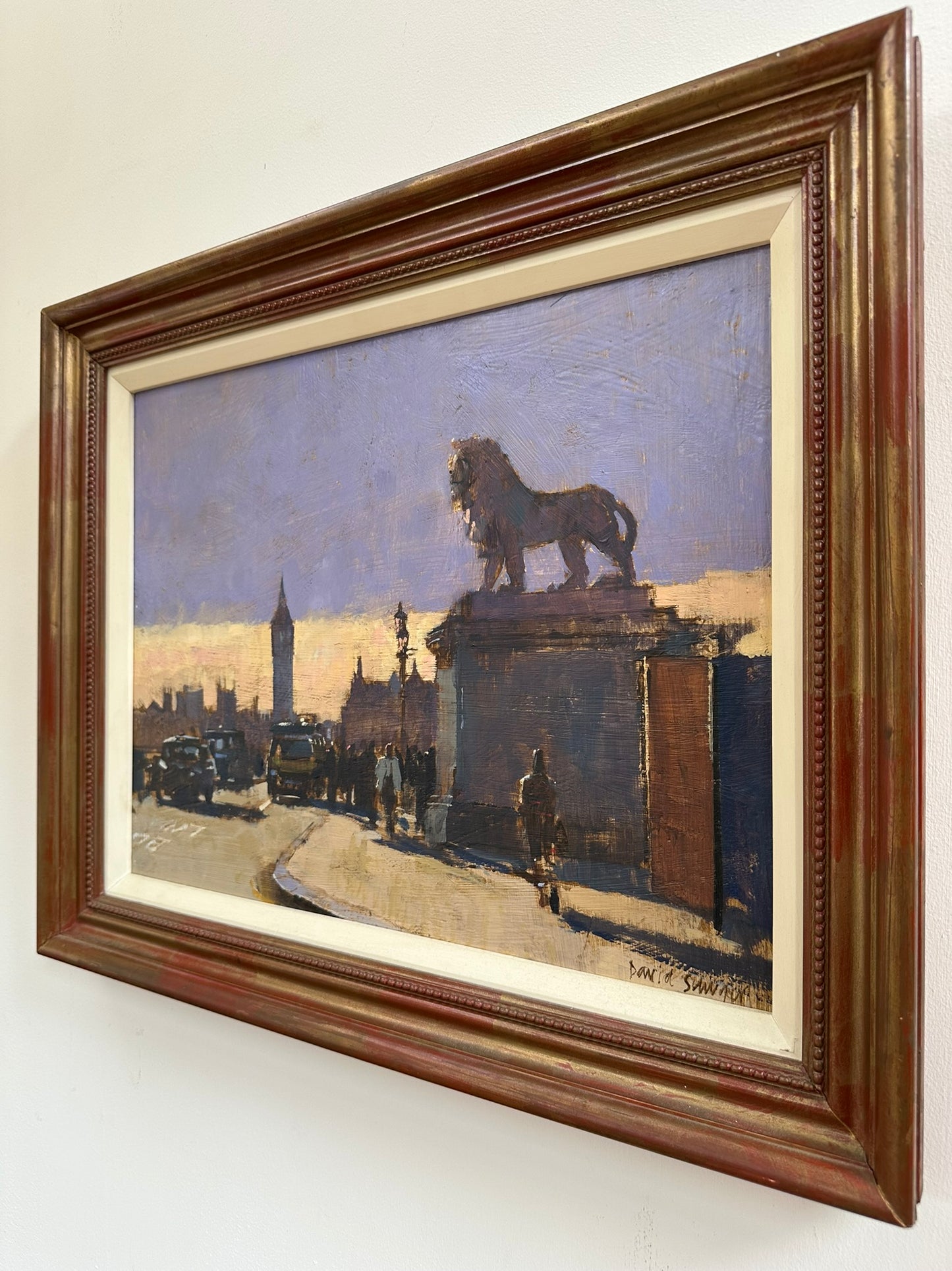 David Sawyer RBA (born 1961) - The South Bank Lion, Winter Light