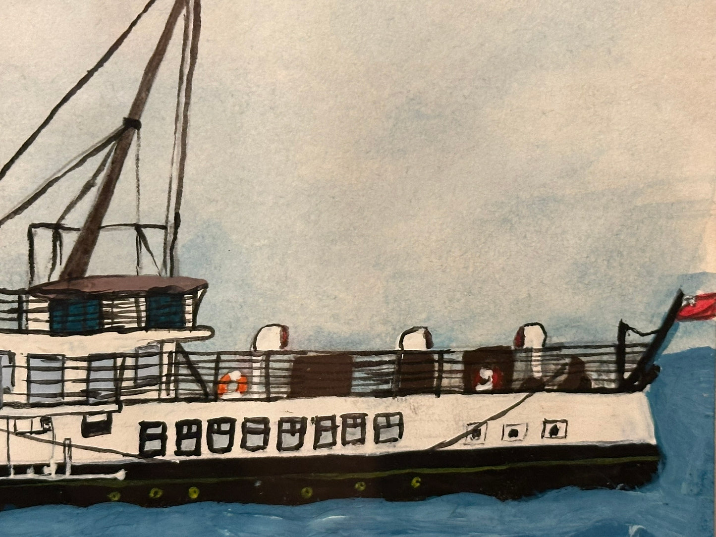 Fred Yates (1922 to 2008) - A Steamship, Waverley