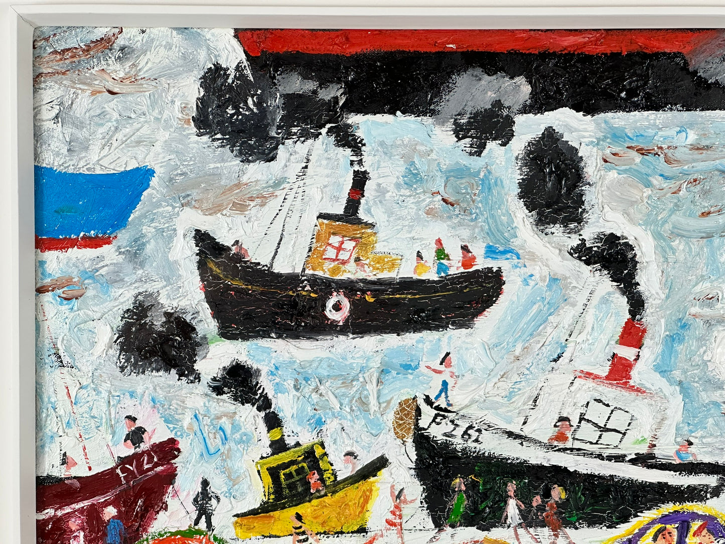 Simeon Stafford (British, b.1956) - Harbour Scene and Red Bus