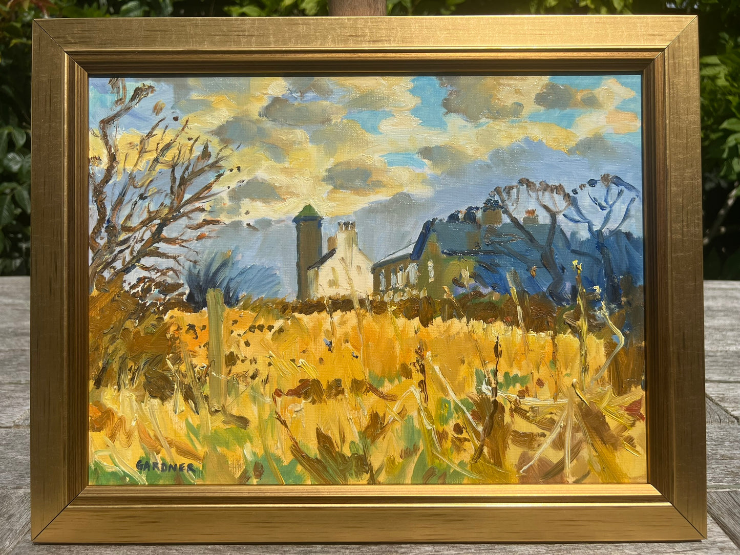 Keith Gardner RCA Framed Oil Painting Our Lady of Pity Greasby Signed 33x25cm