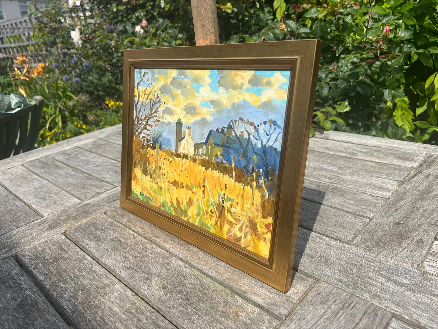 Keith Gardner RCA Framed Oil Painting Our Lady of Pity Greasby Signed 33x25cm