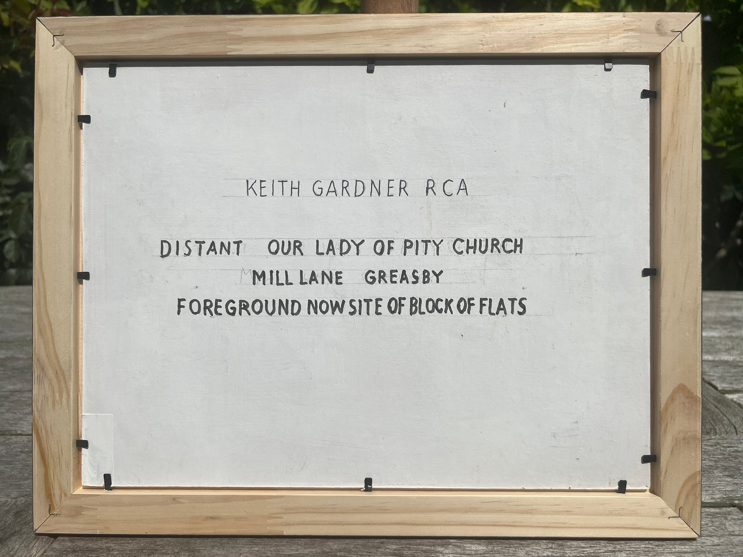 Keith Gardner RCA Framed Oil Painting Our Lady of Pity Greasby Signed 33x25cm