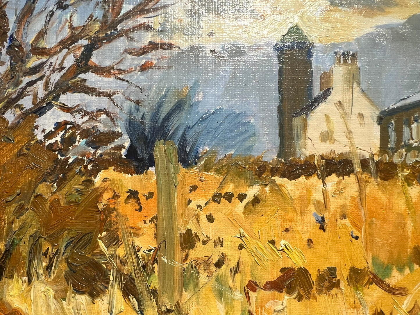 Keith Gardner RCA Framed Oil Painting Our Lady of Pity Greasby Signed 33x25cm