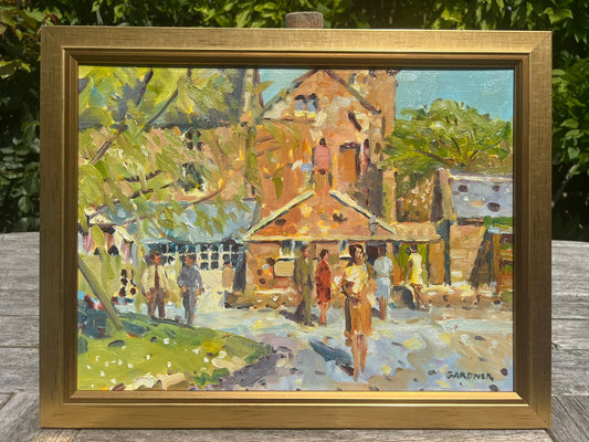 Keith Gardner RCA Framed Original Oil Painting Brimstage Hall Wirral Signed