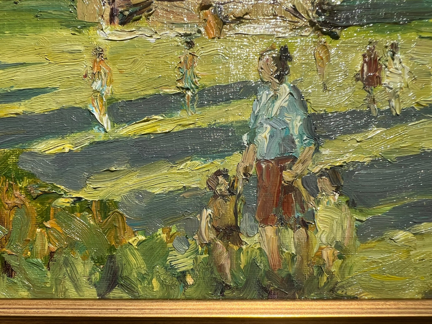 Keith Gardner RCA Framed Oil Painting Thornton Hough Church Common Signed 40x30c