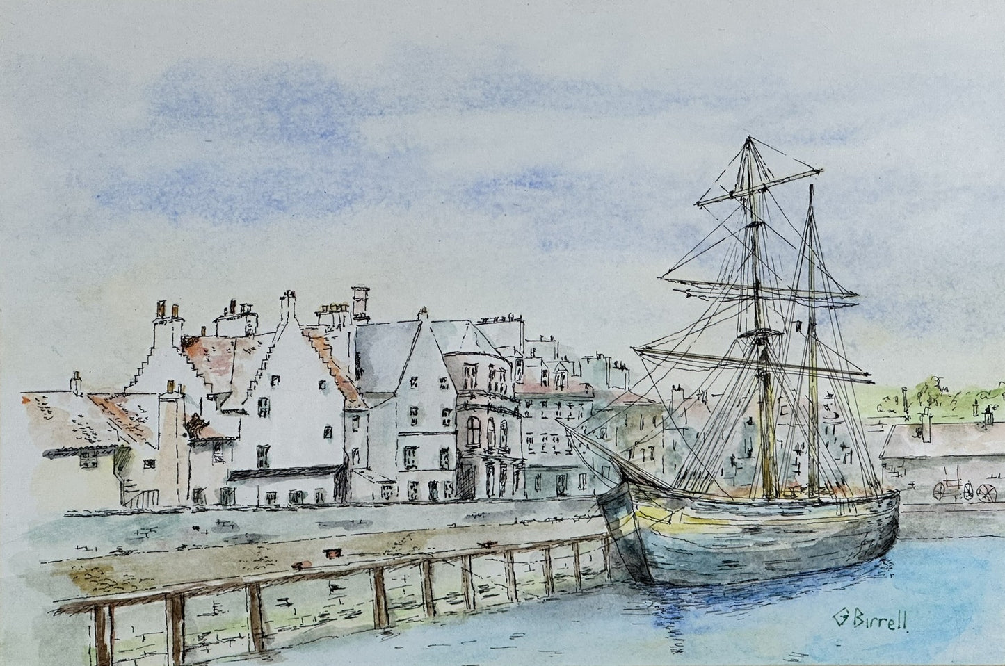 George Birrell - Kirkcaldy Harbour (Late 19th Century)