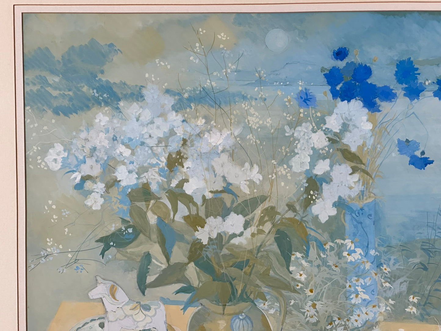 Irene Halliday RSW (1931 to 2023) - Large Coastal Still Life Gouache