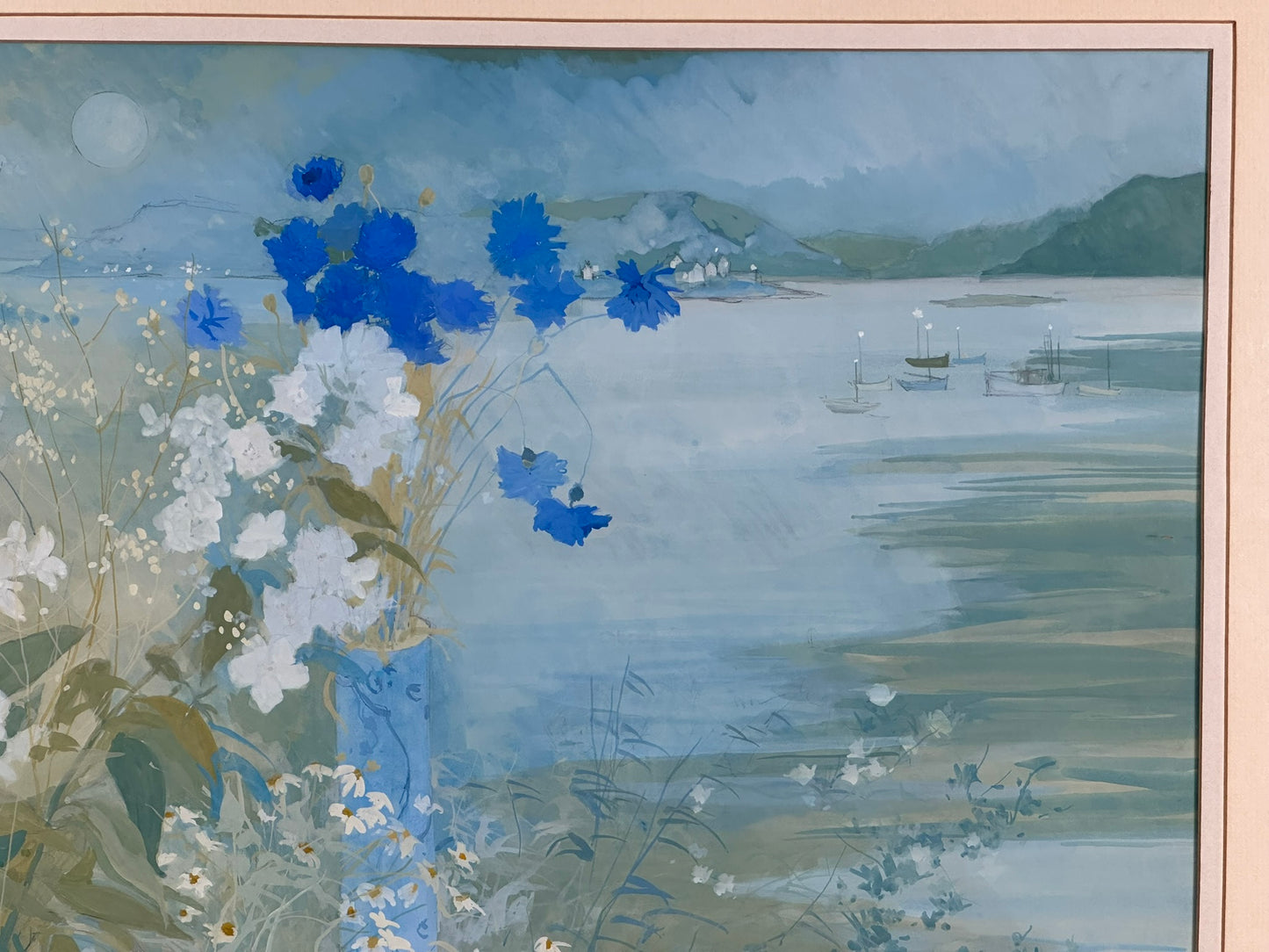 Irene Halliday RSW (1931 to 2023) - Large Coastal Still Life Gouache