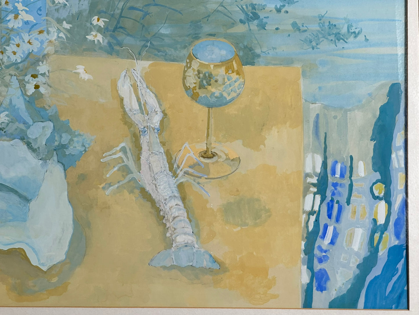 Irene Halliday RSW (1931 to 2023) - Large Coastal Still Life Gouache