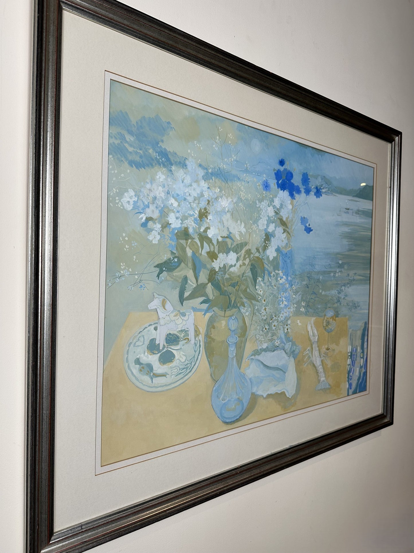 Irene Halliday RSW (1931 to 2023) - Large Coastal Still Life Gouache